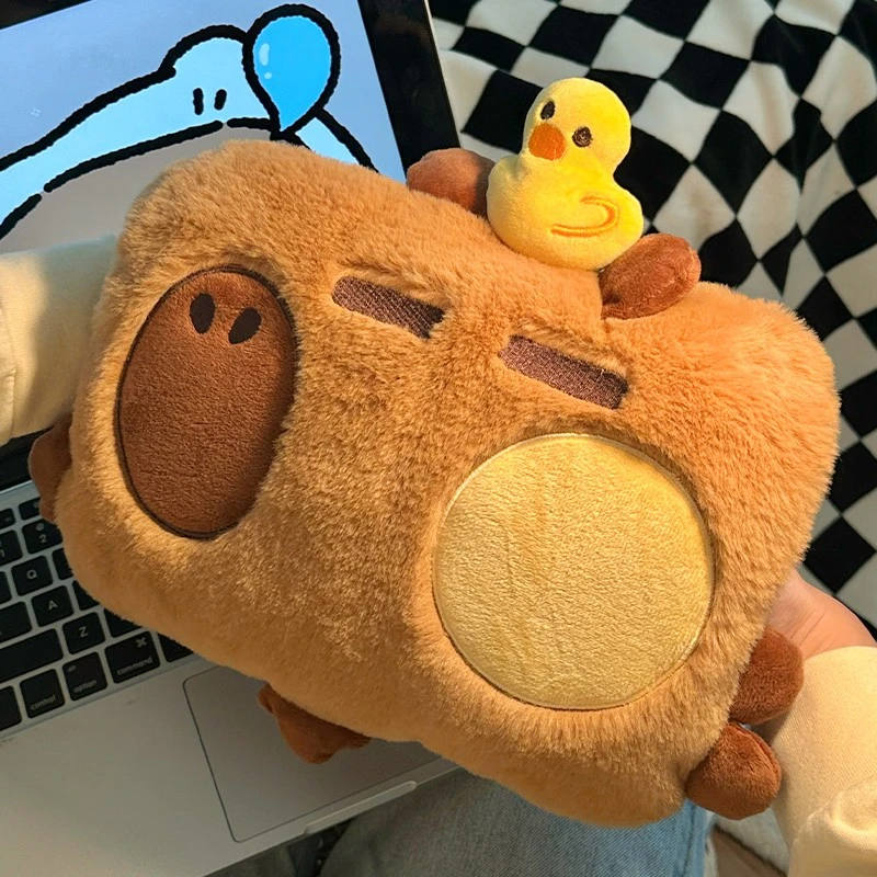 可爱卡皮巴拉暖水袋暖宝宝学生宿舍充电热水袋防爆电热宝暖手宝