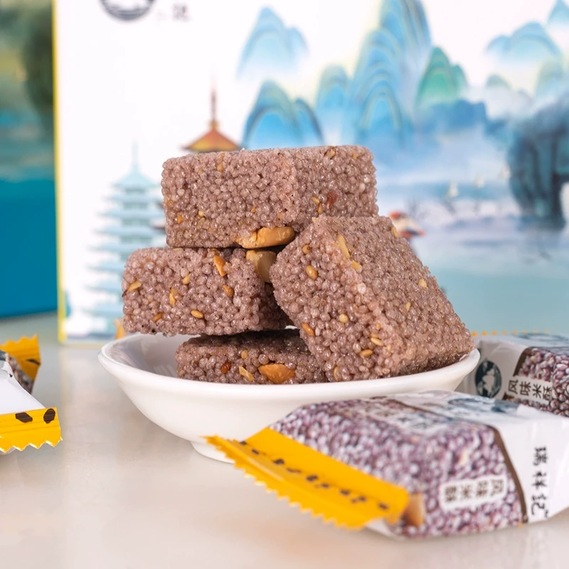 瑞祥记风味紫米酥黑米花生小米酥零食小吃米花糖膨化食品解馋饼干