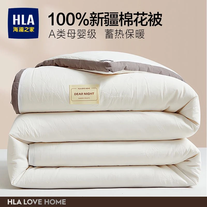 海澜之家新疆纯棉花被子被芯棉被棉絮加厚保暖垫被单人冬被春秋被