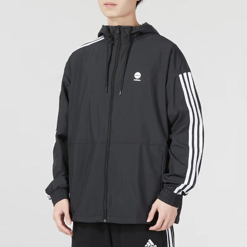阿迪达斯adidas外套男士春秋季新款防风上衣夹克运动上衣 IA4962
