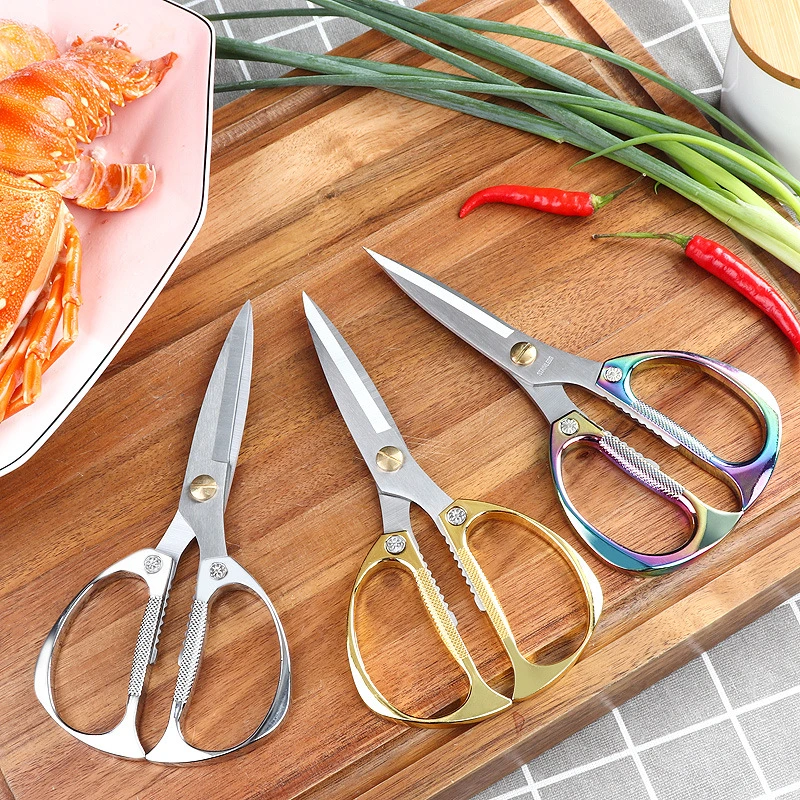 K82多功能金刚剪不锈钢合金厨房蔬菜肉类强力剪刀