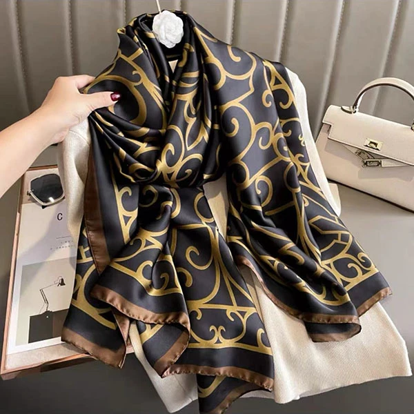[鎏金岁月]180长巾丝巾洋气气质时尚春秋