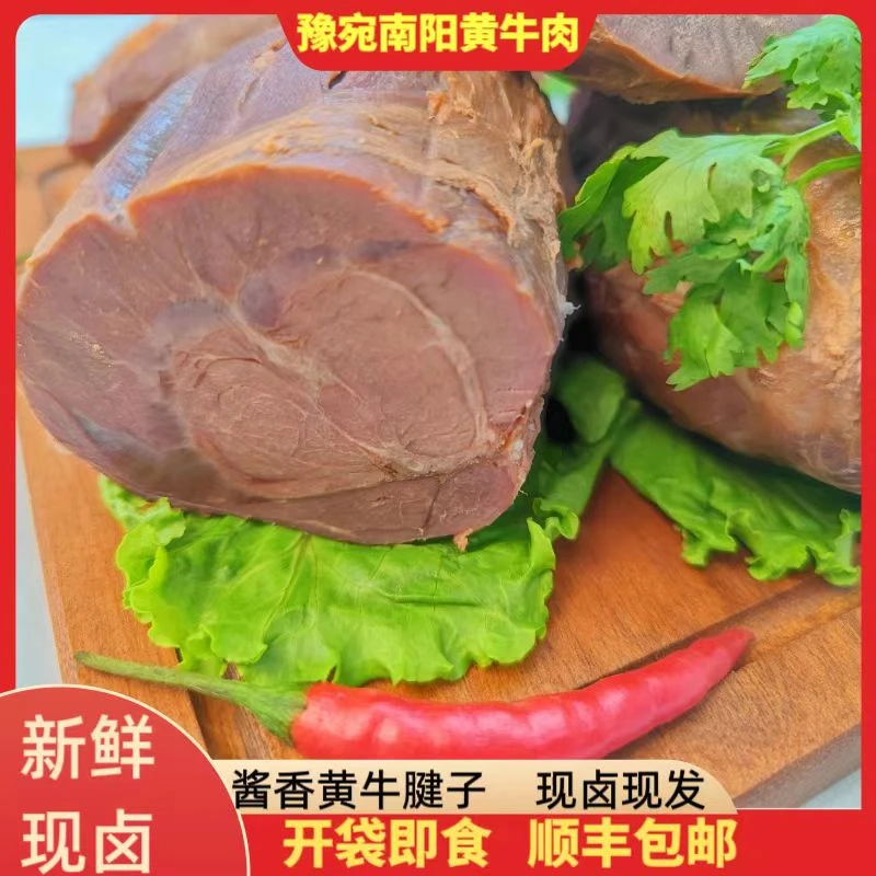 豫宛酱卤牛腱即食牛腱子肉真空熟食南阳特产新鲜现卤酱香牛腱肉