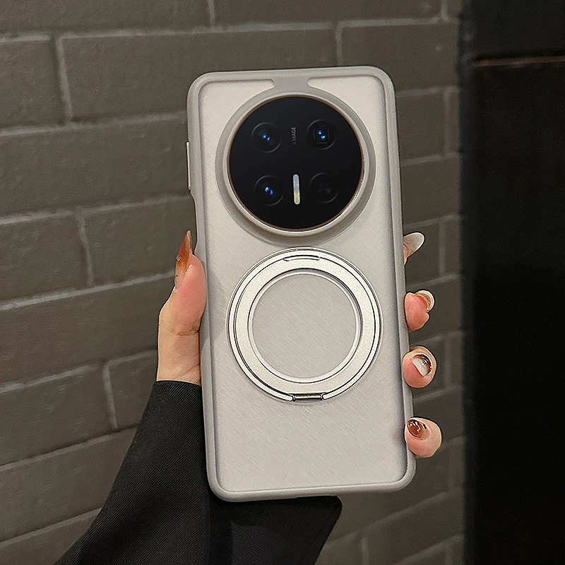 华为Mate70Pro手机壳全包防摔mate70保护壳磁吸支架pro+简约磨砂