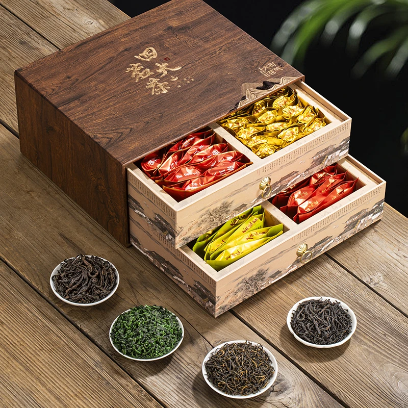 铁观音金骏眉正山小种大红袍四大名 茶叶组合装大分量