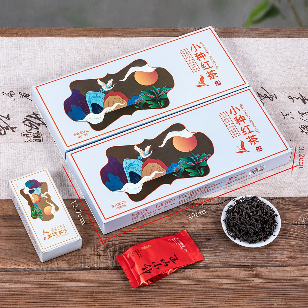一叶千金2024新茶 正山小种 烟条装茶叶礼盒装 10条 送礼