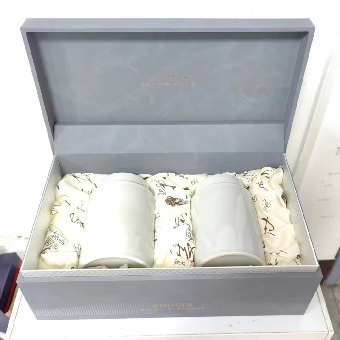 和气生茶 两陶瓷罐装羊脂陶瓷罐装 300克 铁观音散茶新茶