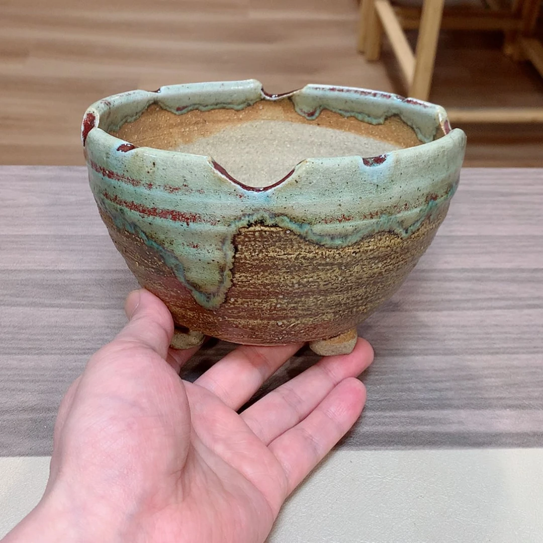 【闪购商品】信乐烧花盆 直径15