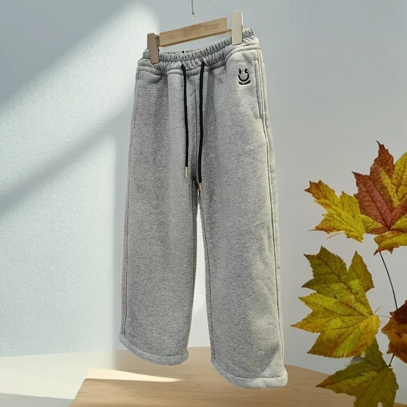 《昊妈家》洋气百搭潮流 加绒长毛裤子 87178