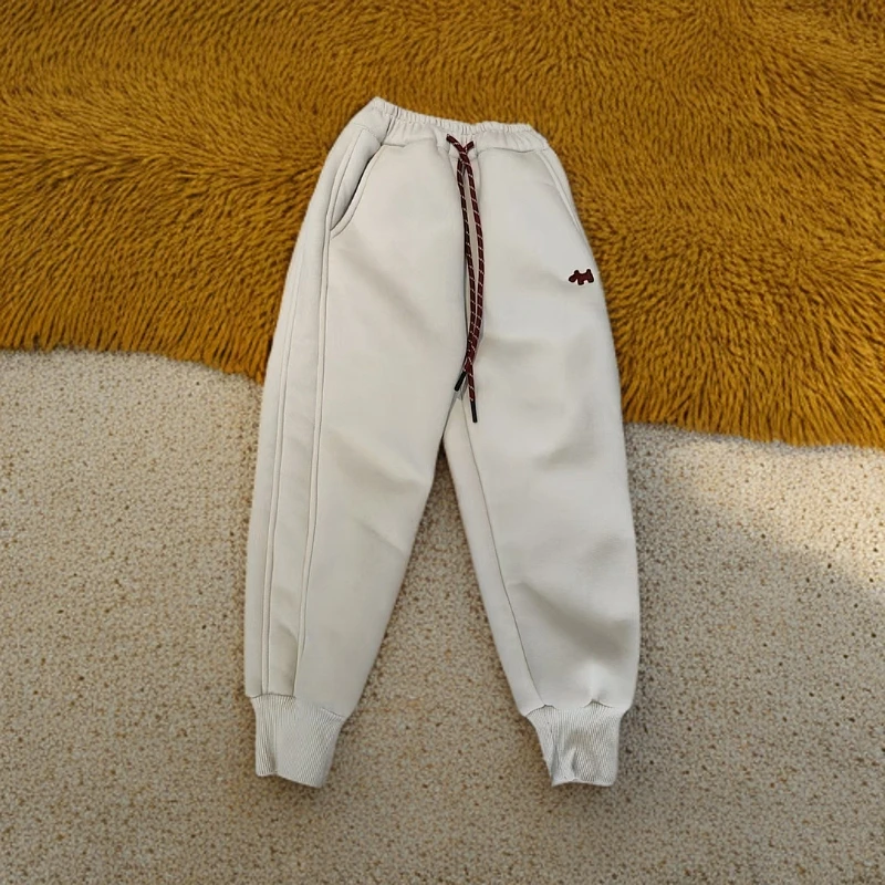 《昊妈家》洋气百搭潮流 加绒长毛裤子 001