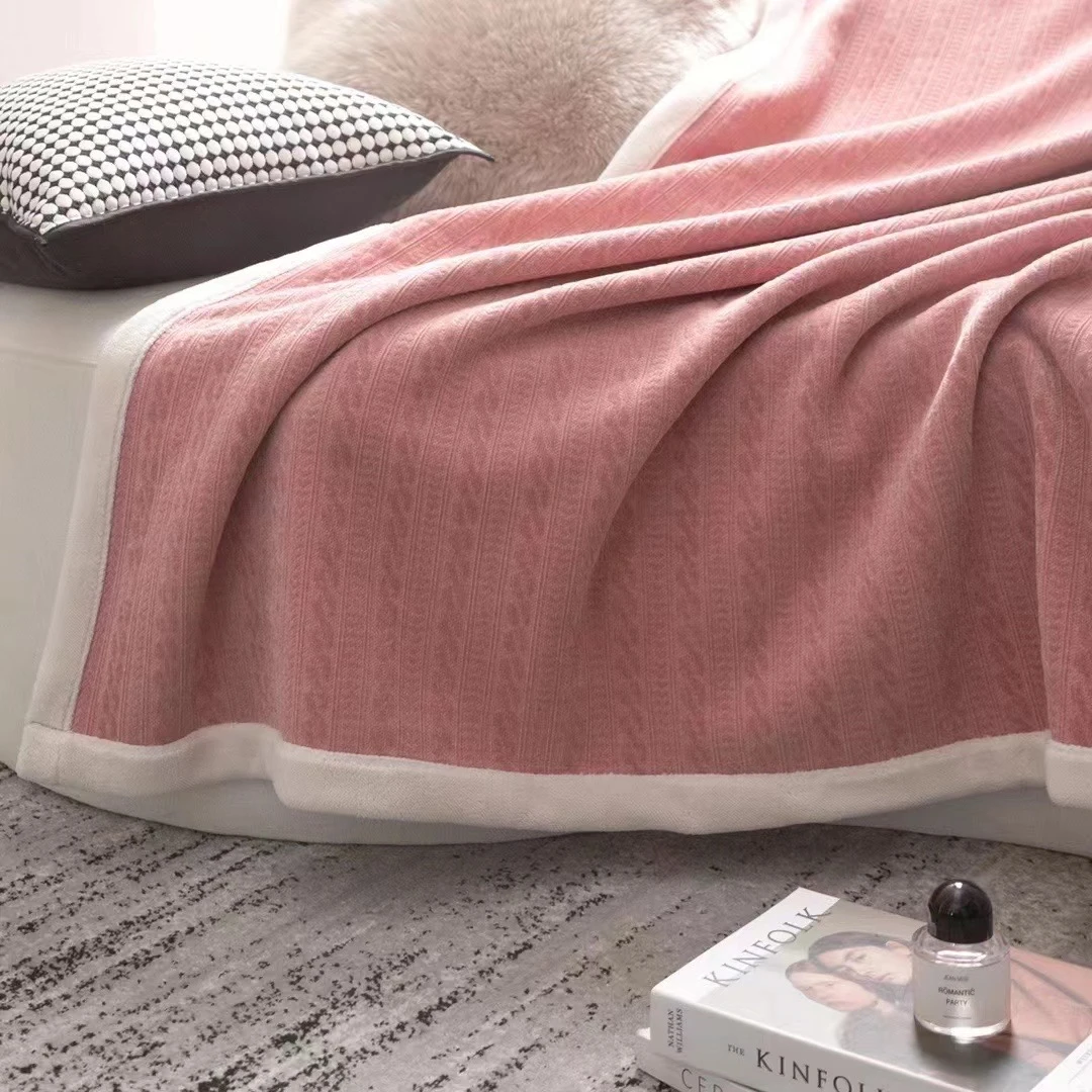 【陶陶家居床品】午睡毯沙发毯绒毛毯加厚奶绒毯盖毯纯色