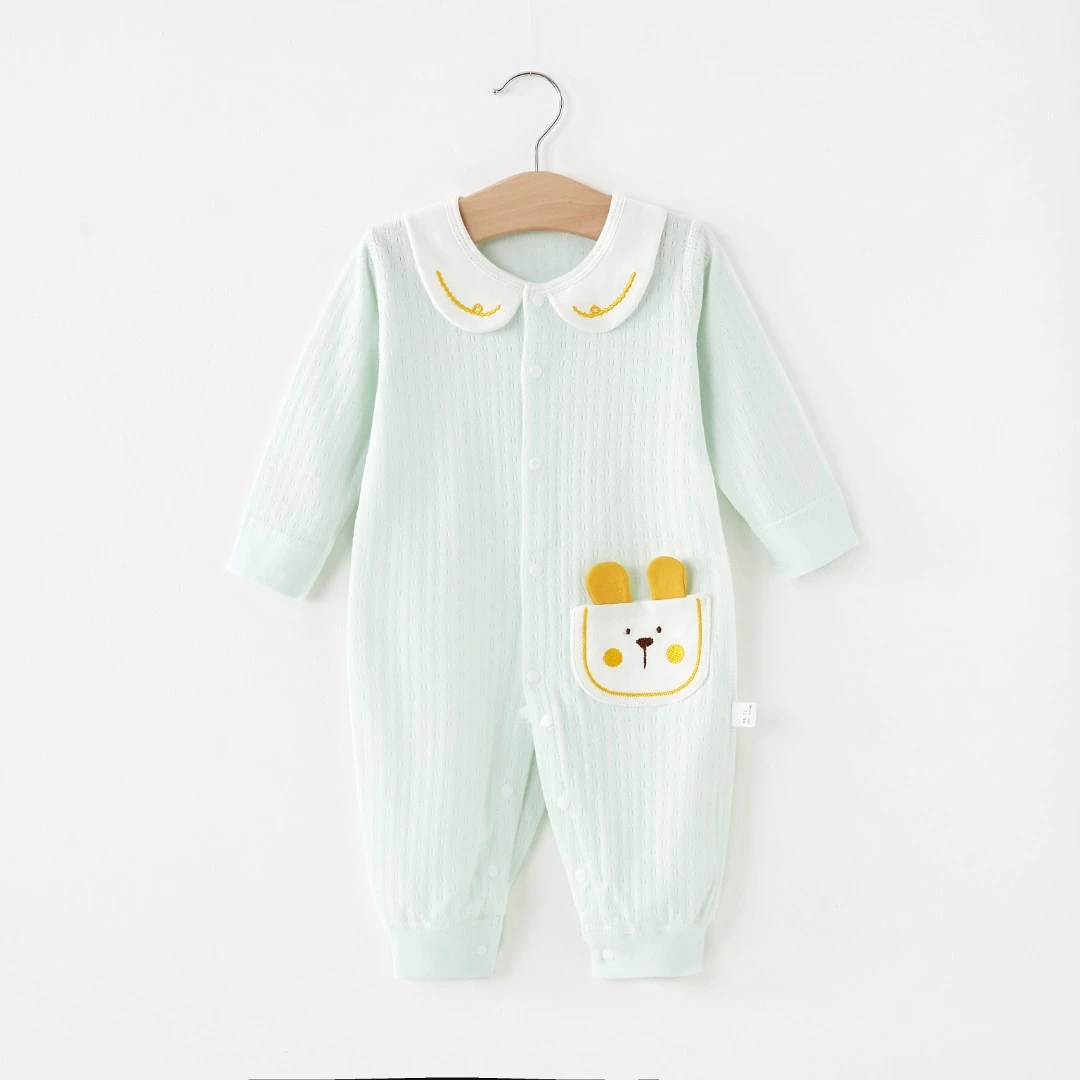 新生儿衣服连体衣春款婴幼儿纯棉婴儿爬爬服宝宝秋季哈衣打底开襟