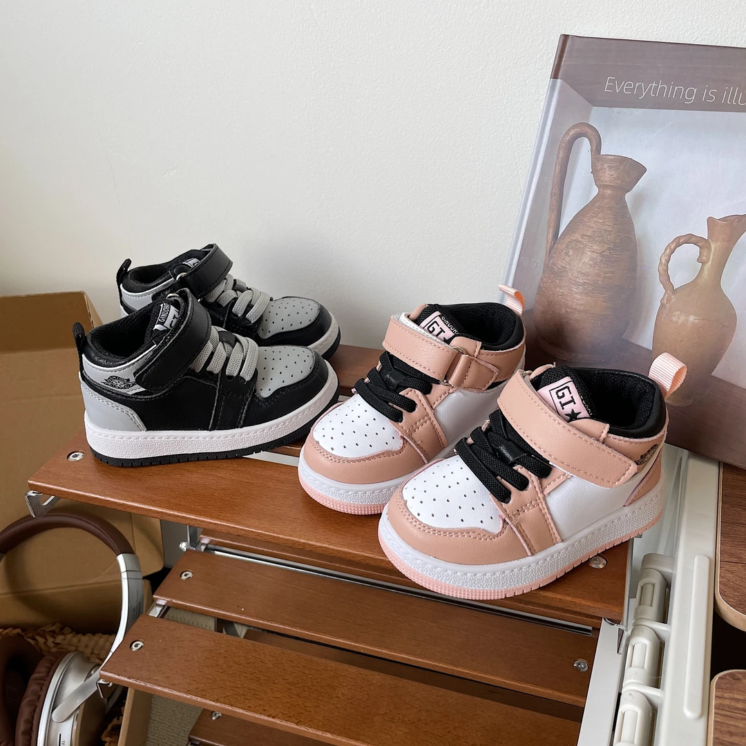 XYBB【影子灰】小童运动鞋影子灰高帮鞋板鞋童鞋软底学步鞋