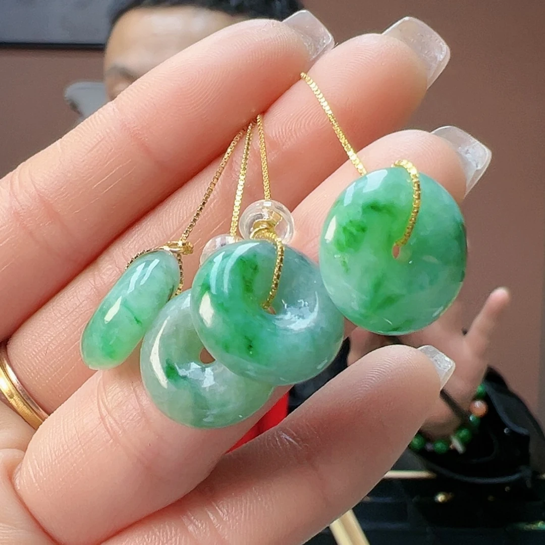 【闪购商品】翡翠耳饰银S925镶嵌多样性发货1副