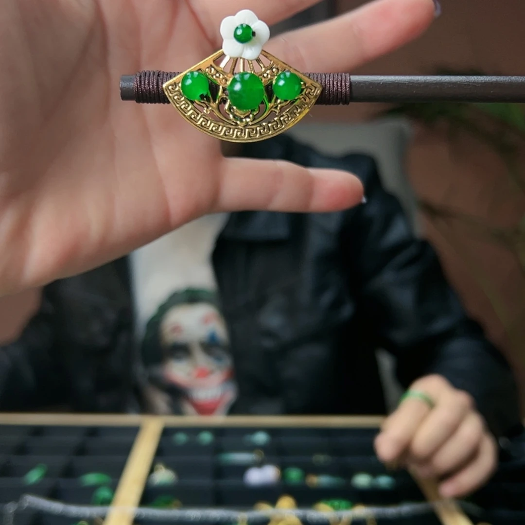 【闪购商品】翡翠发簪未镶嵌