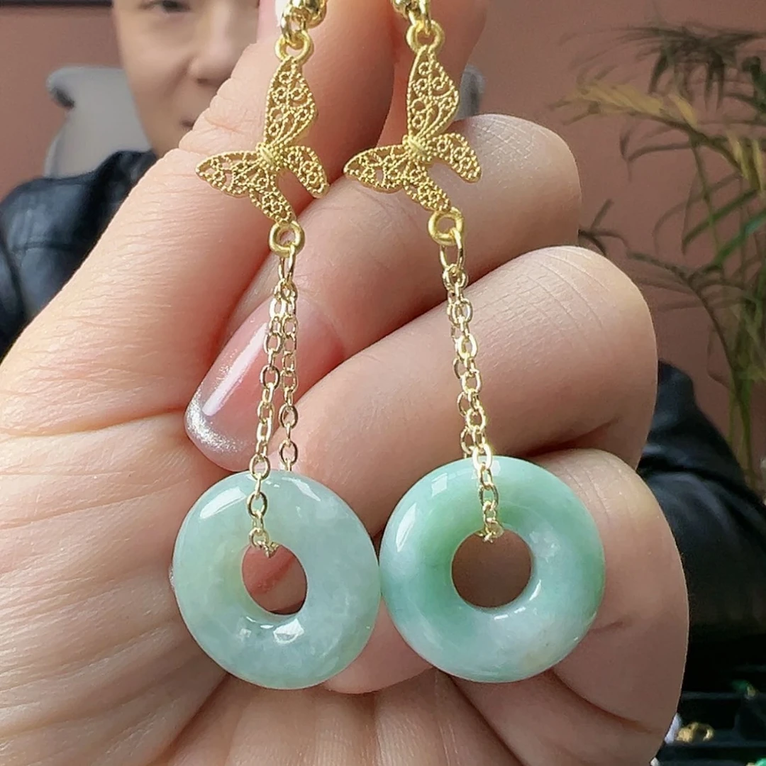 【闪购商品】翡翠耳饰未镶嵌多样性发货1副