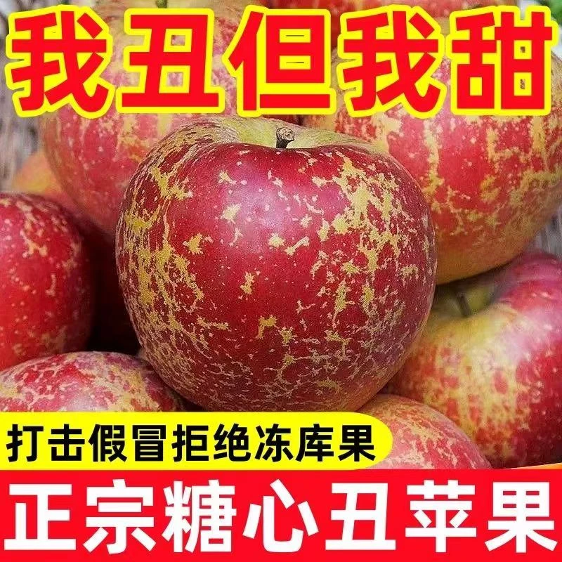 正宗四川盐源丑苹果大凉山冰糖心红富士苹果