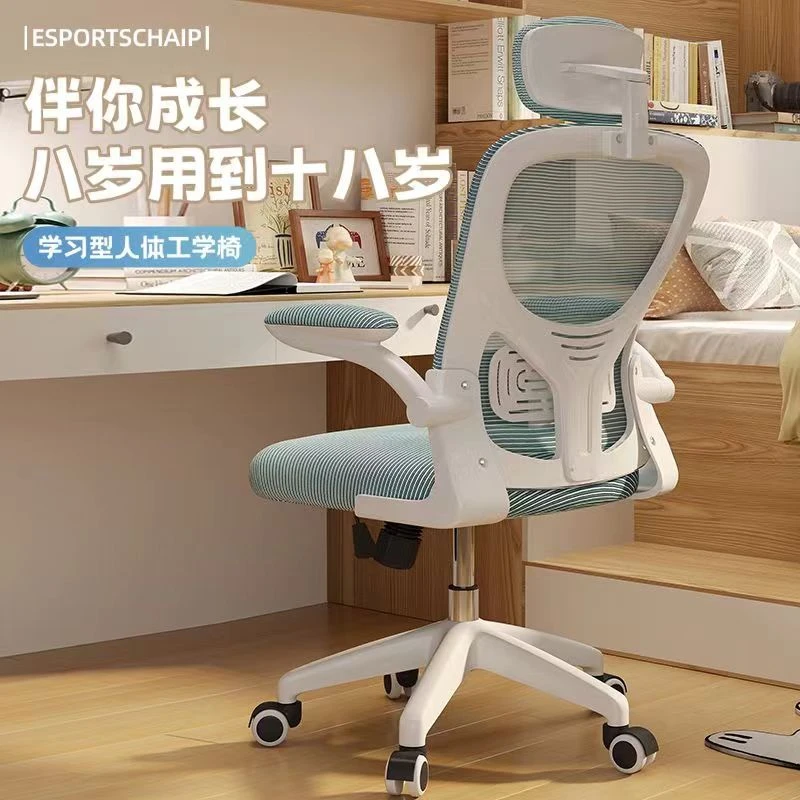 家用靠背椅可躺电脑椅人体舒适办公椅工学椅书桌椅椅子电竞椅皮筋