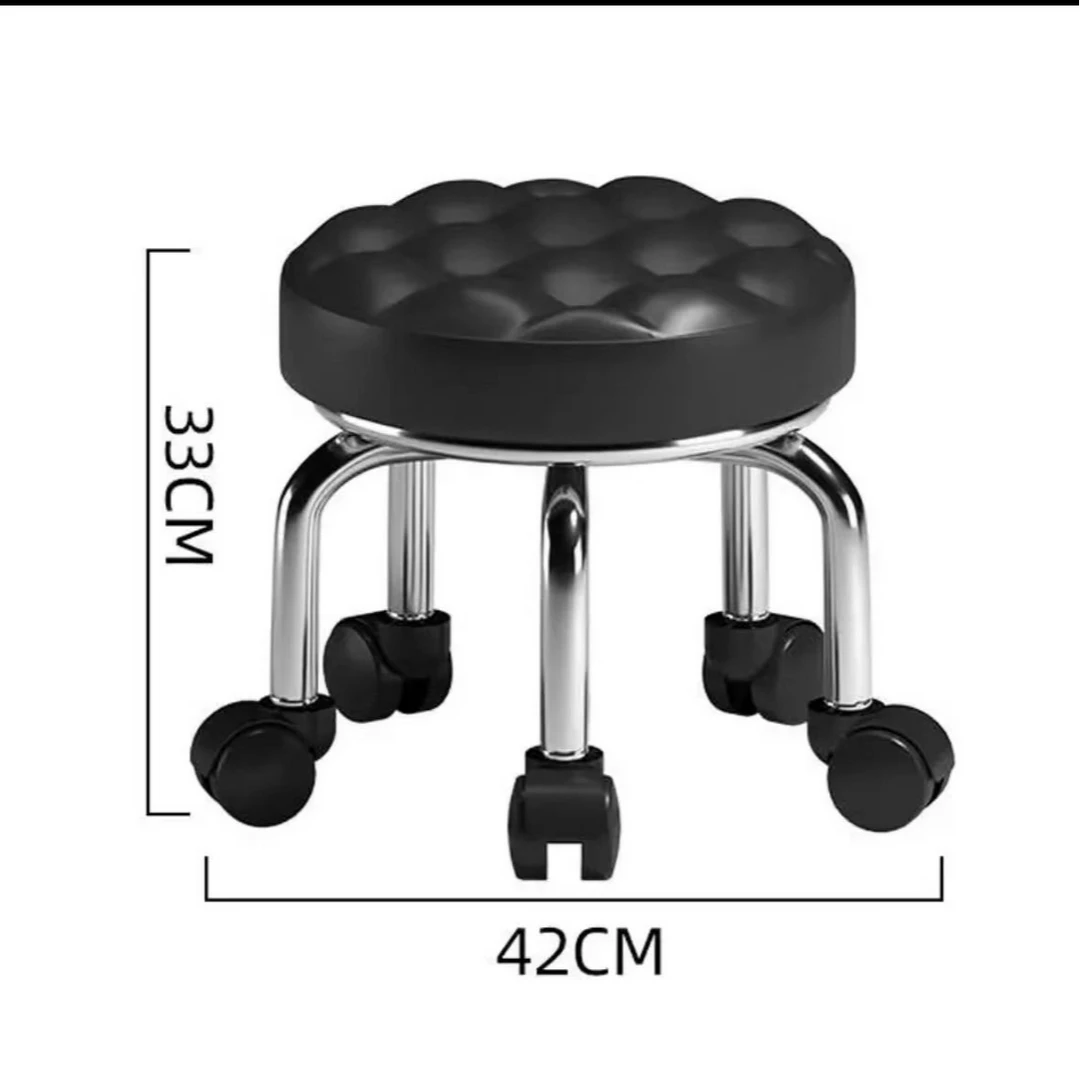 创意升降旋转皮凳客厅家用凳子可移动美缝垫脚脚踏凳滑轮凳子小凳