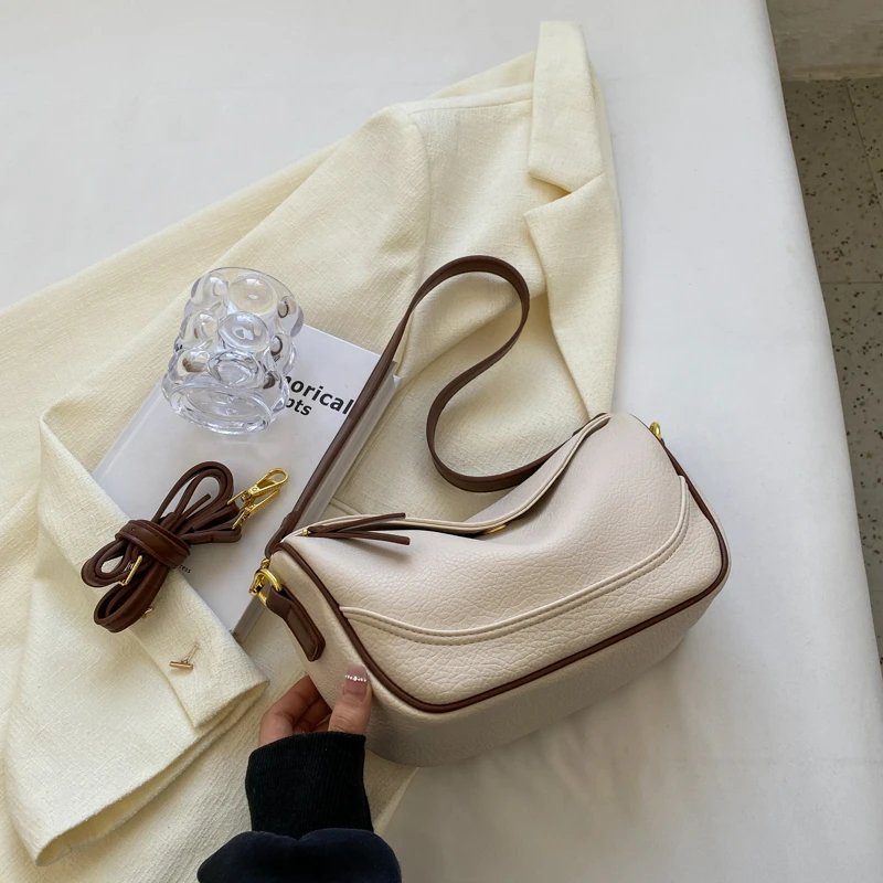 大容量单肩包包女斜挎包2023新款韩版百搭通勤高级简约时尚饺子包