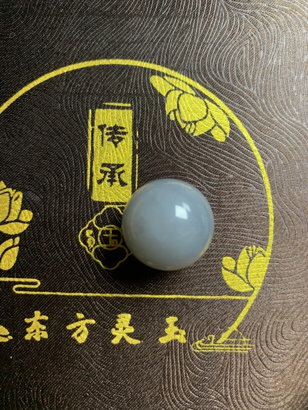 和田玉 烟紫 卡20 多宝单珠 过灯细度 可镶嵌 吊坠 无纹裂脏杂