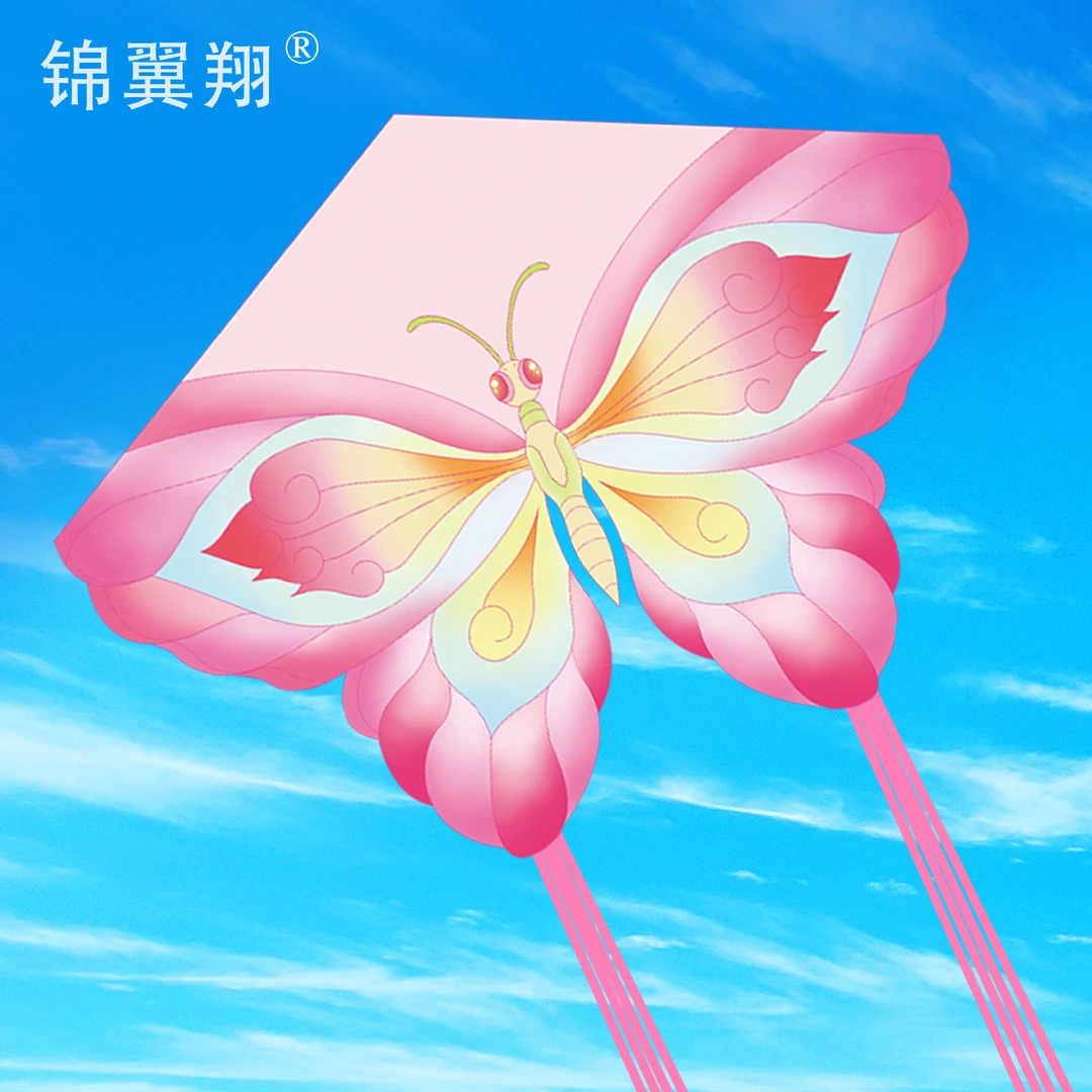 潍坊新款缤纷彩蝶风筝 儿童成人初学者蝴蝶风筝 微风好飞易飞
