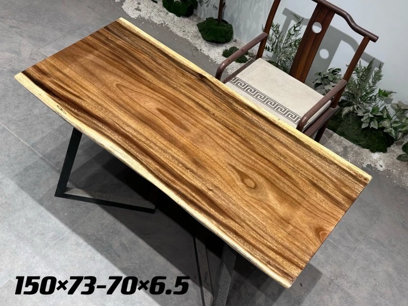 胡桃木大板桌尺寸：150-73/70-6.5