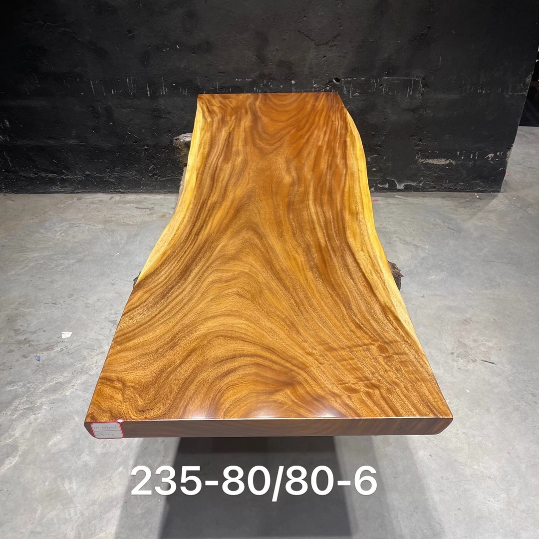 南美胡桃木实木大板尺寸：235-80/80-6.5