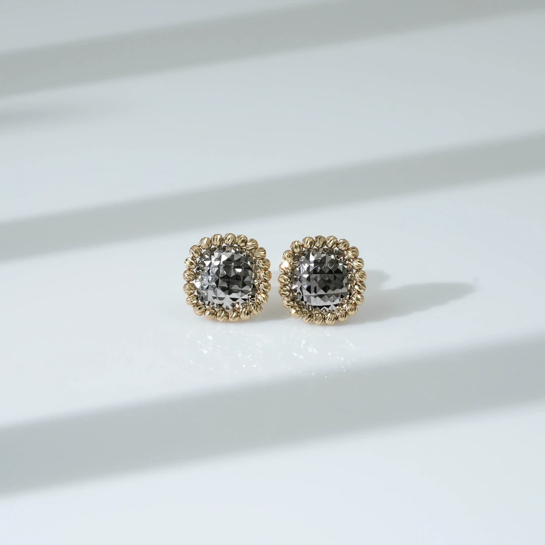 【桃之梦珠宝】小香风金耳钉TKJ2300588