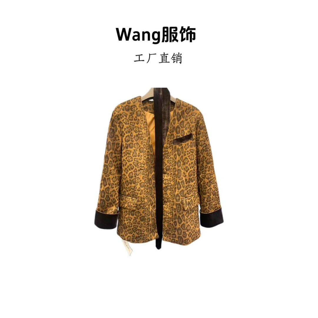 【WANG】高定轻奢时尚豹纹外套