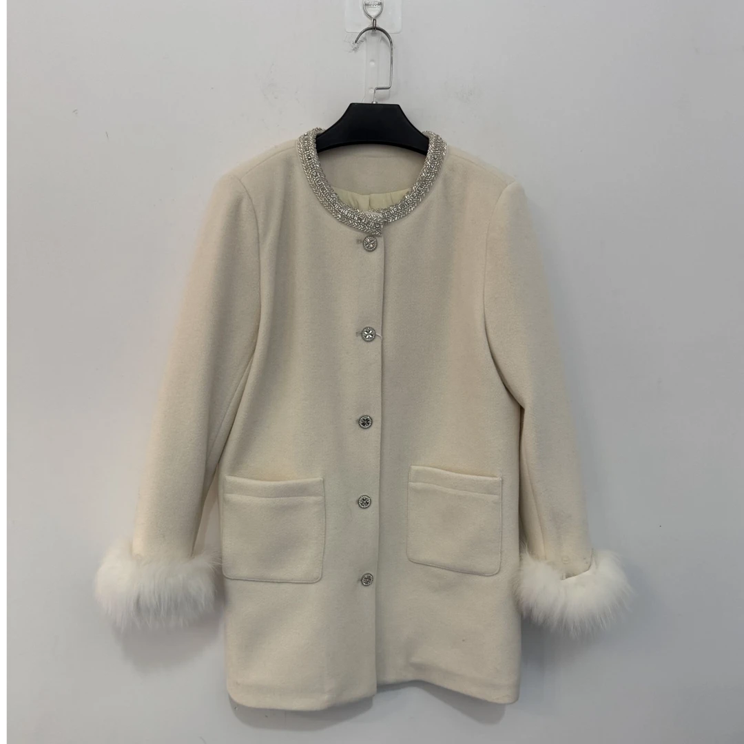 【WANG】轻奢时尚高定大衣外套66108