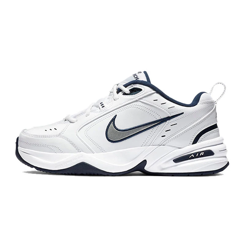 Nike Air Monarch 4 复古经典低帮老参鞋男女同款蓝白415445-102