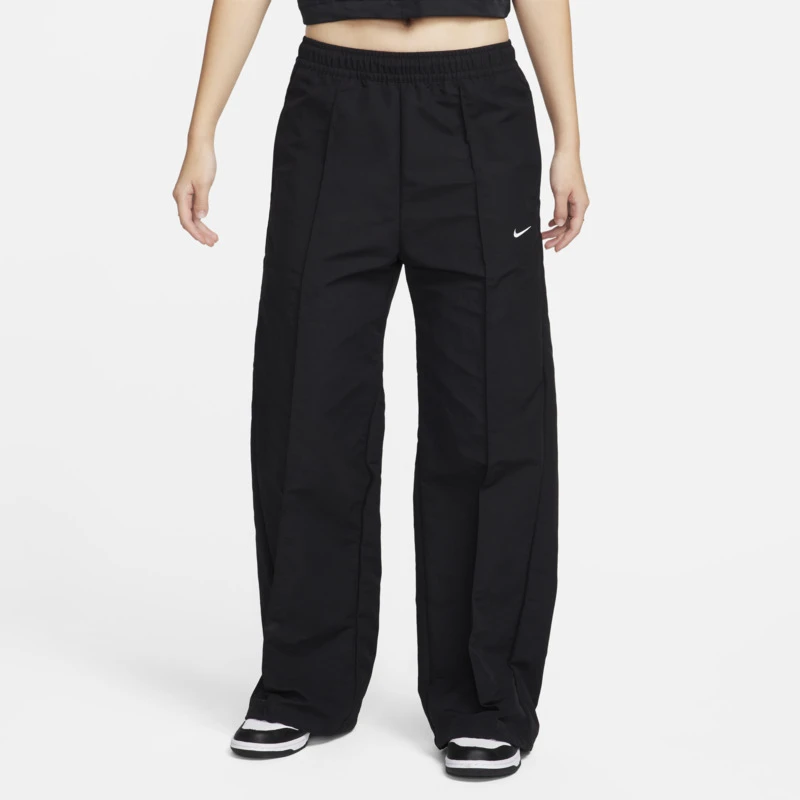 NIKE/耐克女款AS NK休闲舒适直筒黑色针织梭织长裤 FQ3589-010
