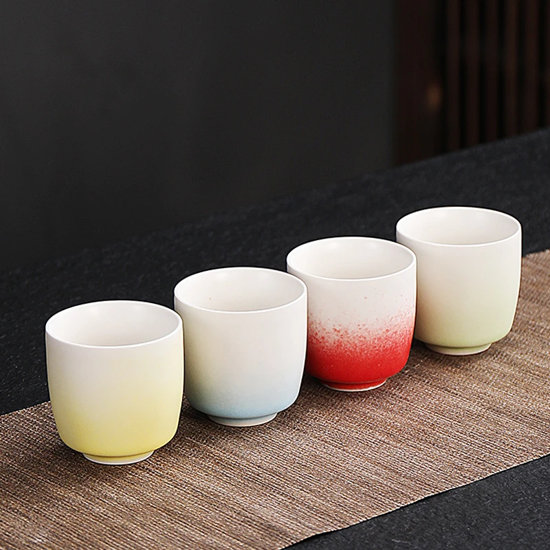 渐变主人杯家用客厅个人专用品茗杯中式陶瓷单杯功夫茶具茶盏