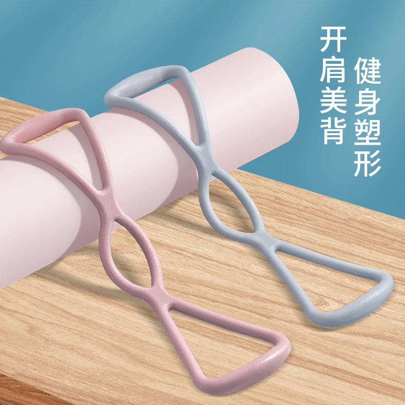 硅胶拉力器家用瑜伽弹力带健身绳男女开肩美背神器胸肌训练拉伸带