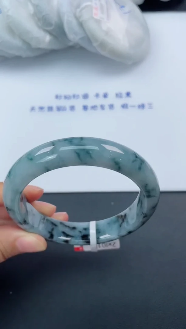 【闪购商品】翡翠手镯未镶嵌基地发货K 6128 54+ 有纹裂