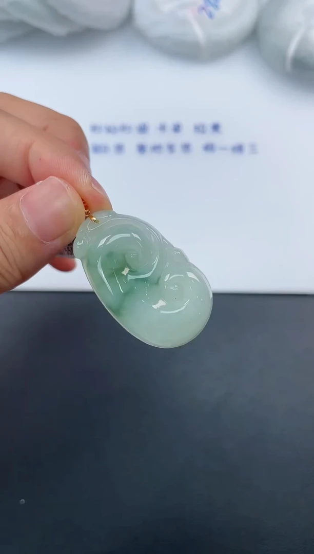 【闪购商品】翡翠颈饰18K金镶嵌基地发货K 5338