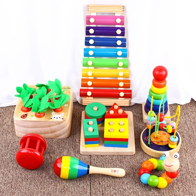 婴幼儿童木质八音手敲琴8个月宝宝启蒙益智玩具1-2岁幼儿早教玩具