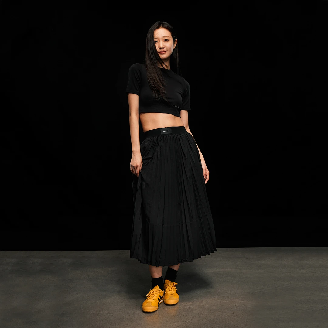 Unawares. WARDROBE系列 不规则设计百褶长裙