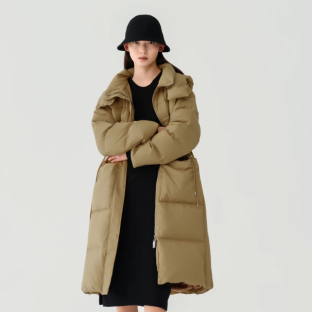 【新年红品】AUM/噢姆休闲立领中长款加厚高腰羽绒服MCCX4808Y