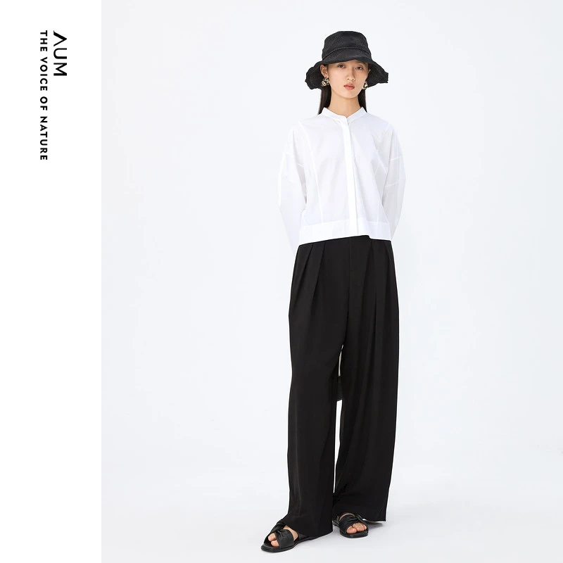 【羊羊专享】AUM/噢姆女士白色休闲衬衫