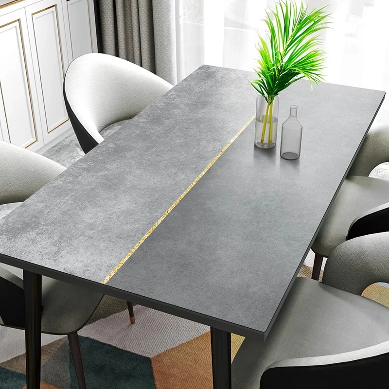 轻奢高级感皮革长方形桌布防烫餐垫防水防油家用餐桌布茶几布免洗