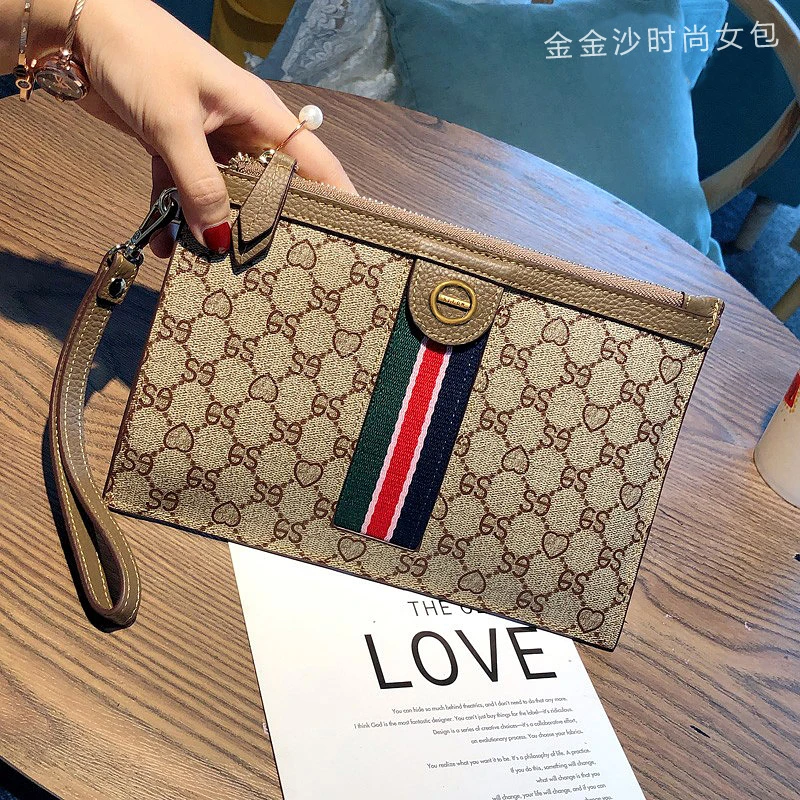 女士手拿包大容量2024新款网红手机包零钱包女长款时尚简约气质