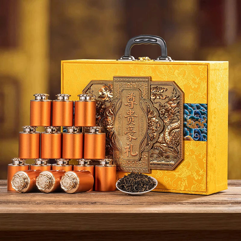 【岱岩峰专享】尊贵豪礼 手提24罐金骏眉红茶 散茶小罐装 400克