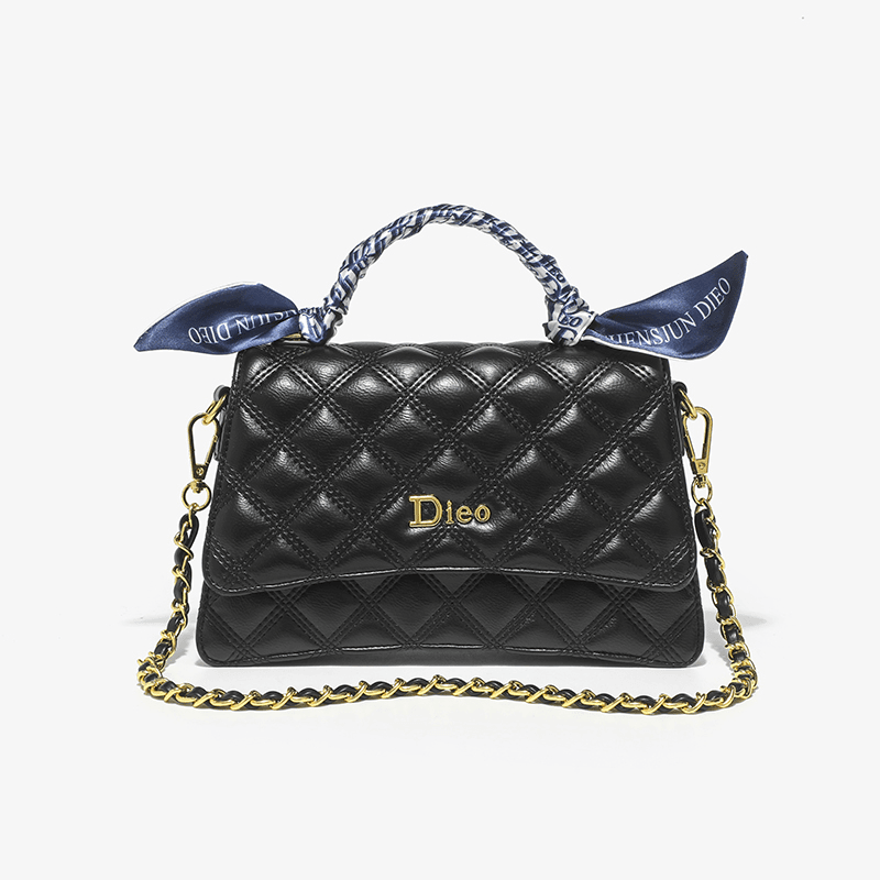 dieo 全新未使用2024新款沙漏包手提单肩腋下包链条包百搭D01