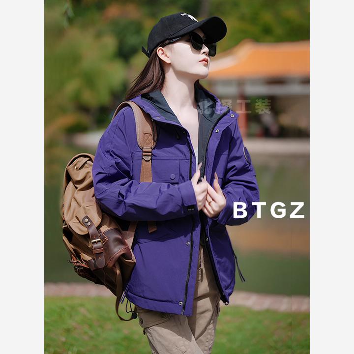 BEITAN/气绒棉服冲锋衣男女同款外套2024秋冬新款户外登山夹克
