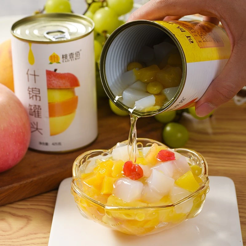 新鲜什锦水果罐头优质营养砀山特产黄桃罐头商用水果捞休闲零食品