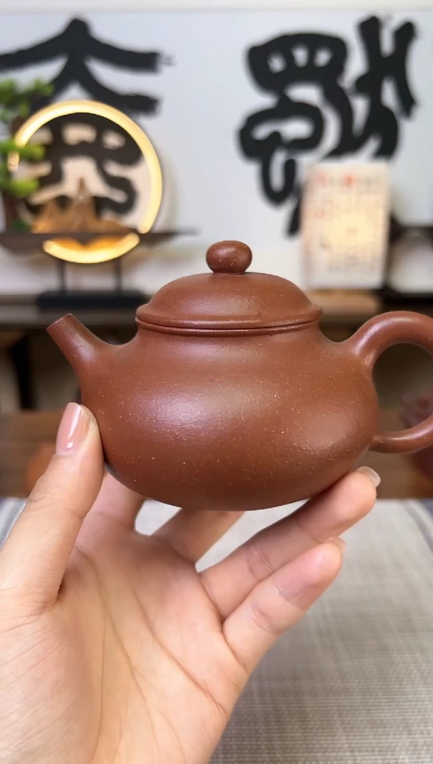 【闪购商品】段泥茶壶红降坡容天壶210CC