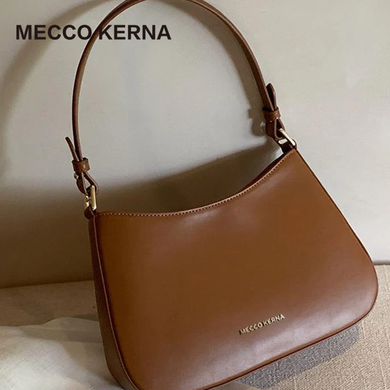 MECCO KERNA 焦糖棕单肩包包22024新款斜跨小众包 MK31094