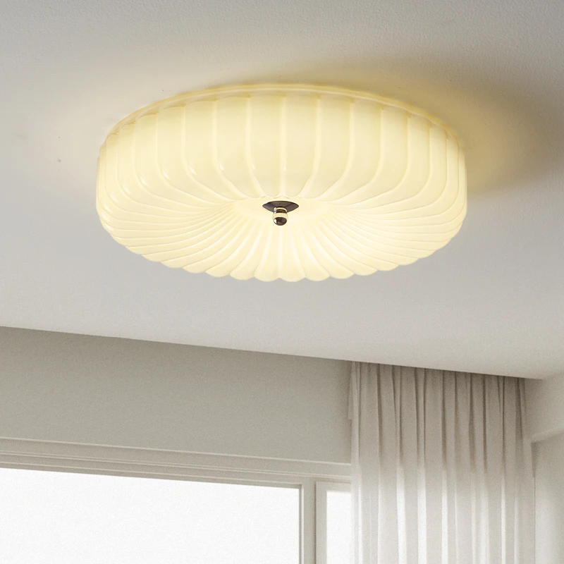 棉花糖-中古风法式奶油创意造型吸顶灯高级复古氛围感吸顶灯